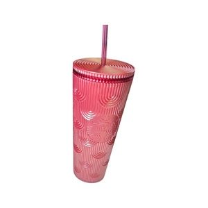 Starbucks Fall 2023 Metallic Pink Mermaid Venti Tumbler